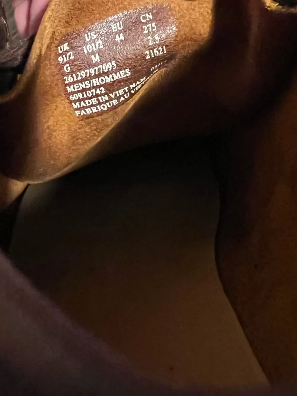 Clarks Originals Wallabee Boot Men 10.5 Brown Distressed Leather Moc Toe Lace Up